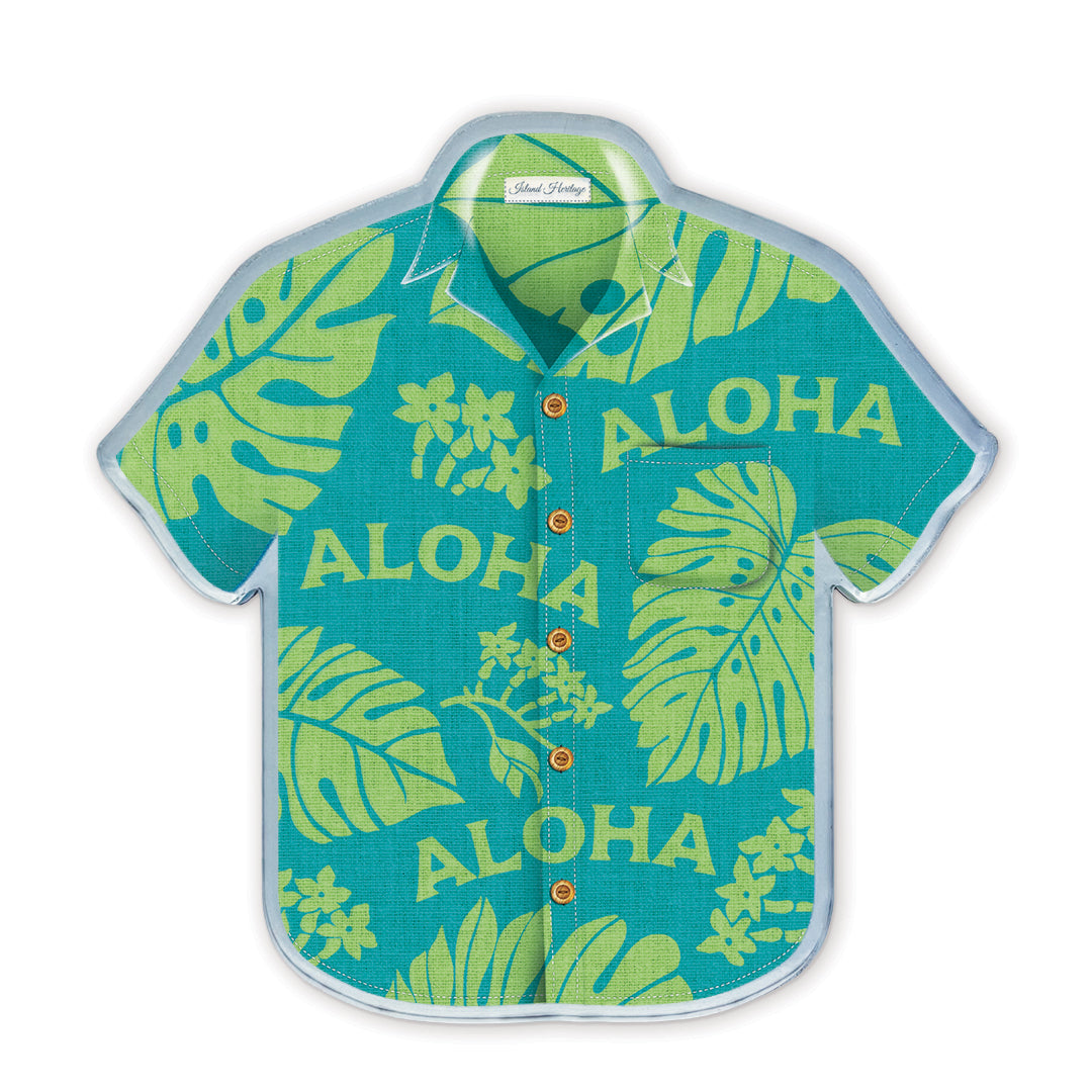 Aloha Shirt Monstera Acrylic Magnet
