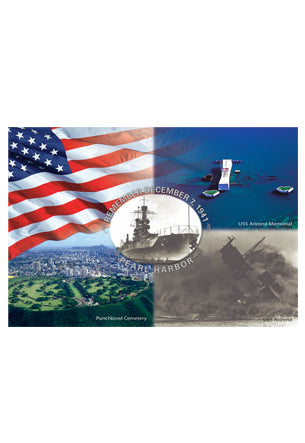 50-Pack Oahu Postcards, Remember December 7, 1941, 4x6