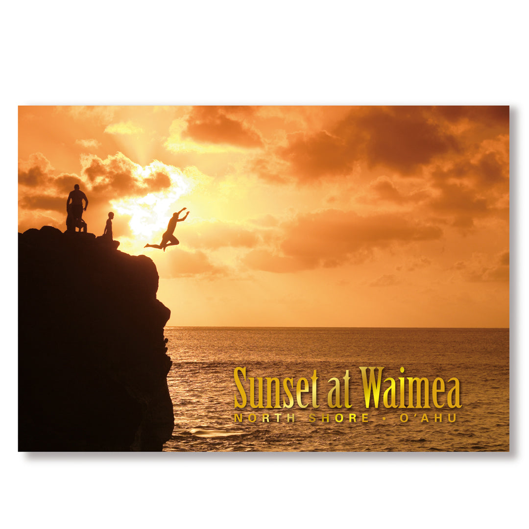 50-Pack Oahu Postcards, Waimea Sunset, 4x6