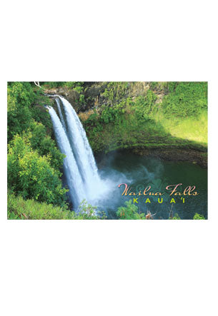 50-Pack Kauai Postcards, Wailua Falls, 4x6