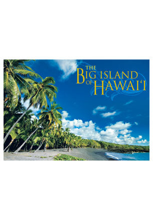 50-Pack Big Island Postcards, Honomalino Bay Black Sand Beach, 4x6
