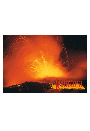 50-Pack Big Island Postcards, Kilauea Lava Show, 4x6