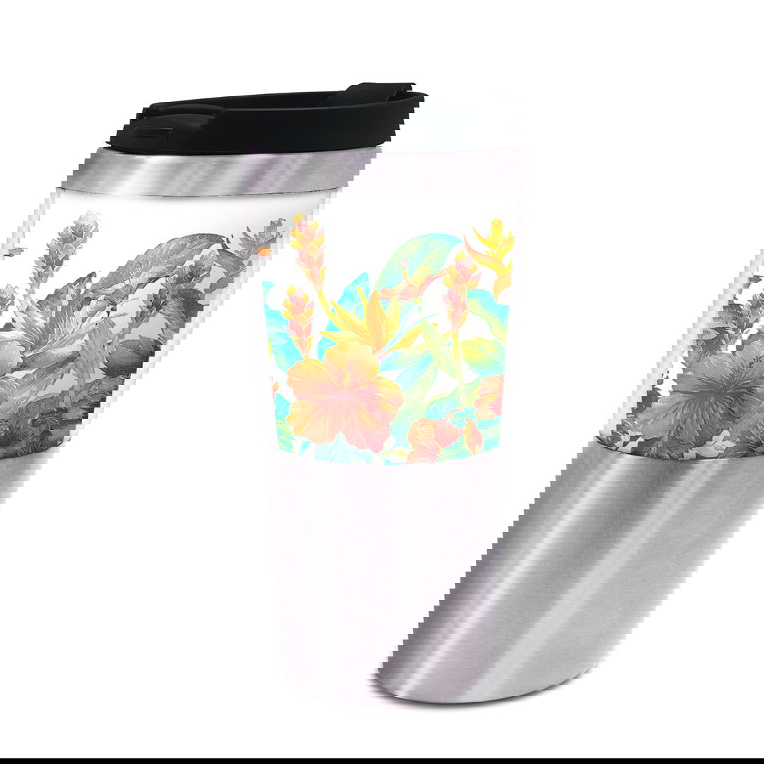 16 oz. Stainless Steel Tumbler, Island Garden