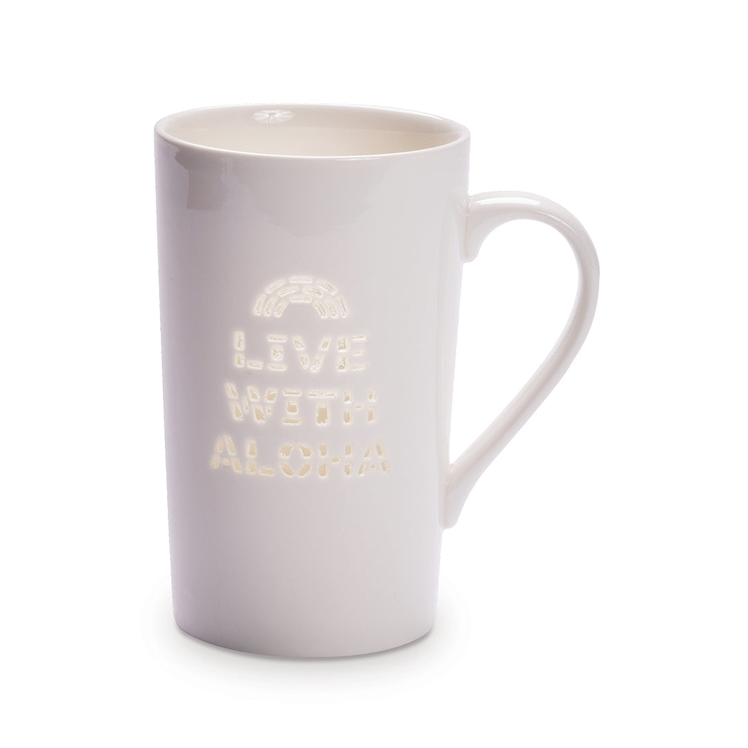 18 oz. Mug, Live with Aloha