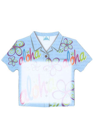 Aloha Shirt Stick'n Notes, Bold Aloha Blue