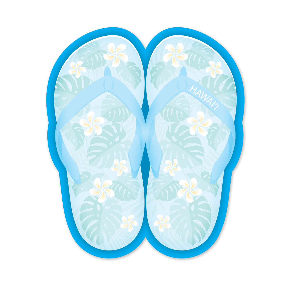 Die Cut Aloha Stick'n Notes, Slippers Plumeria Monstera