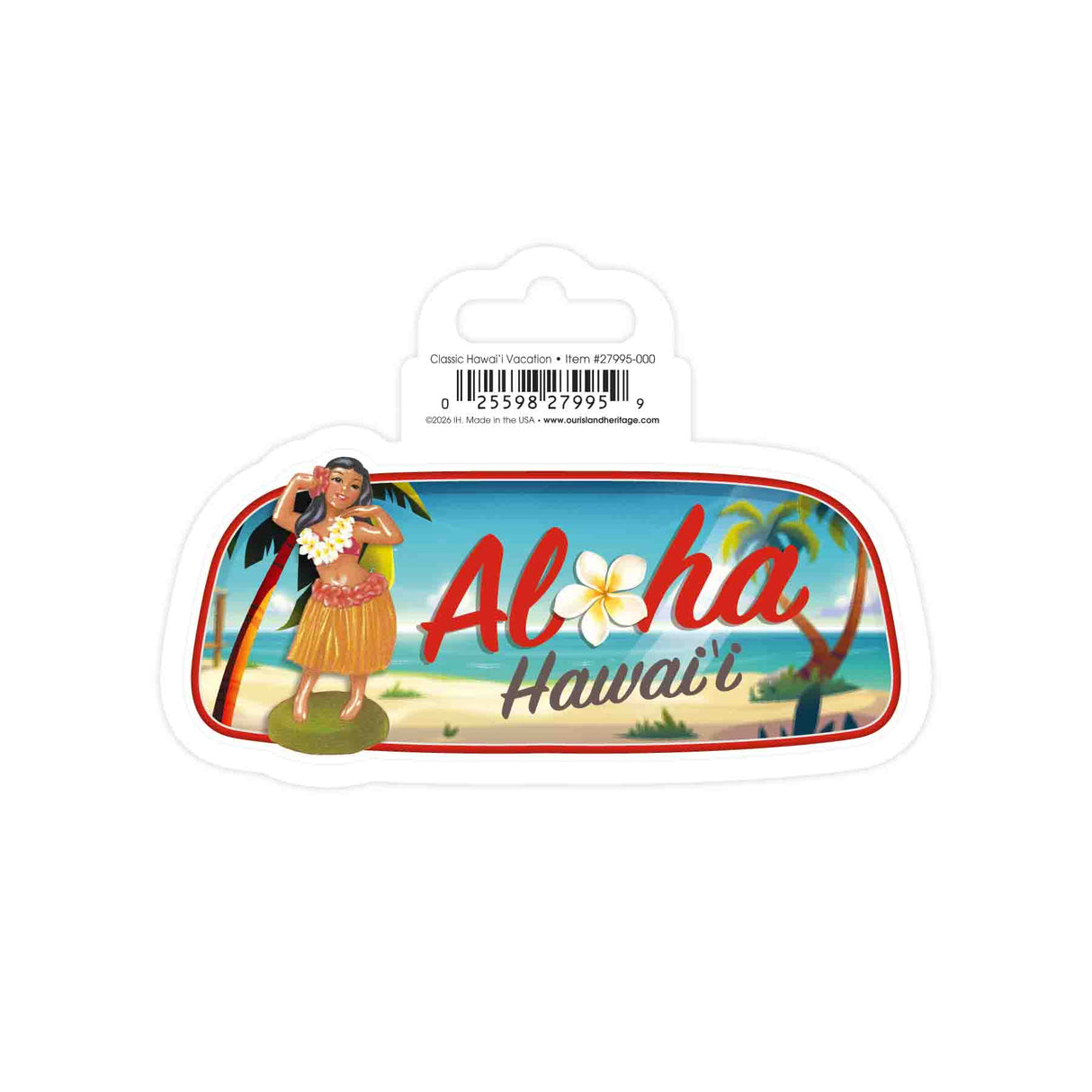 Classic Hawaii Vacation Matte Sticker