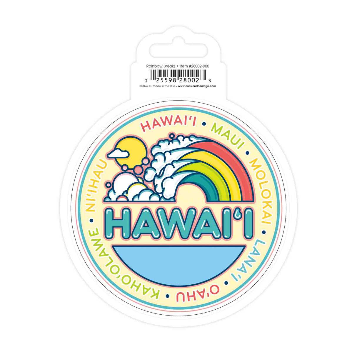 Rainbow Breaks Glossy Sticker