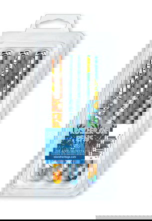 3-pack rollerball pens with a floral design, showcasing colorful flower patterns, ideal for adding elegance and style to your writing.