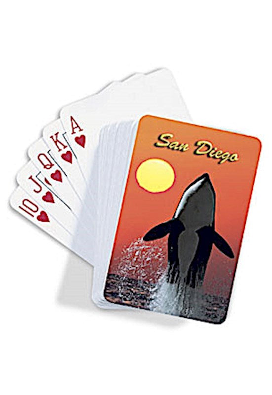 Killer Whale Sunset San Diego Playing Cards