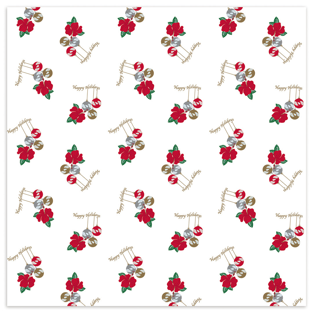 Hibiscus Holiday - Island Treasures Collection Clear Cello Roll Gift Wrap