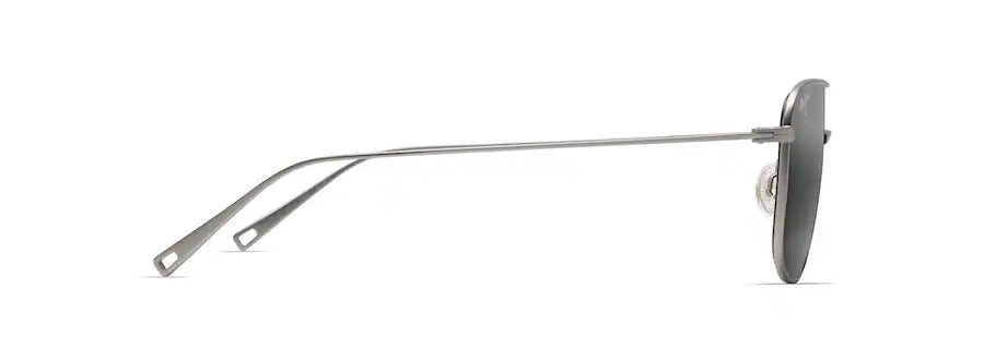 Maui Jim Mikioi Matte Titanium Polarized Aviator Sunglasses