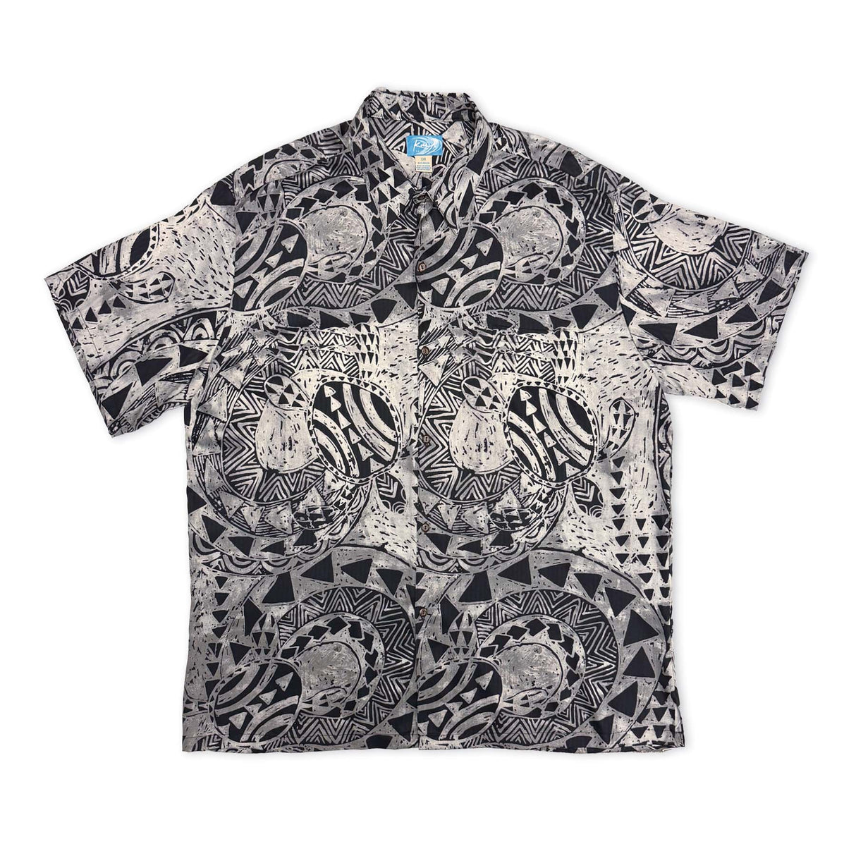 Honu Strength Silver Men's Aloha Shirt