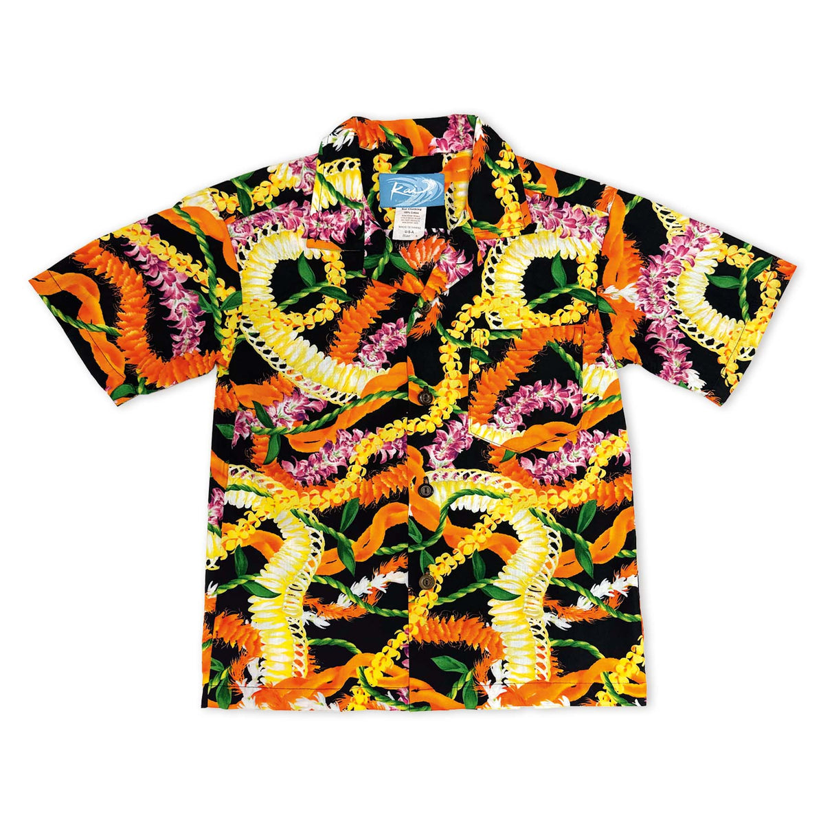 Leis of Aloha Black Boys Aloha Shirt