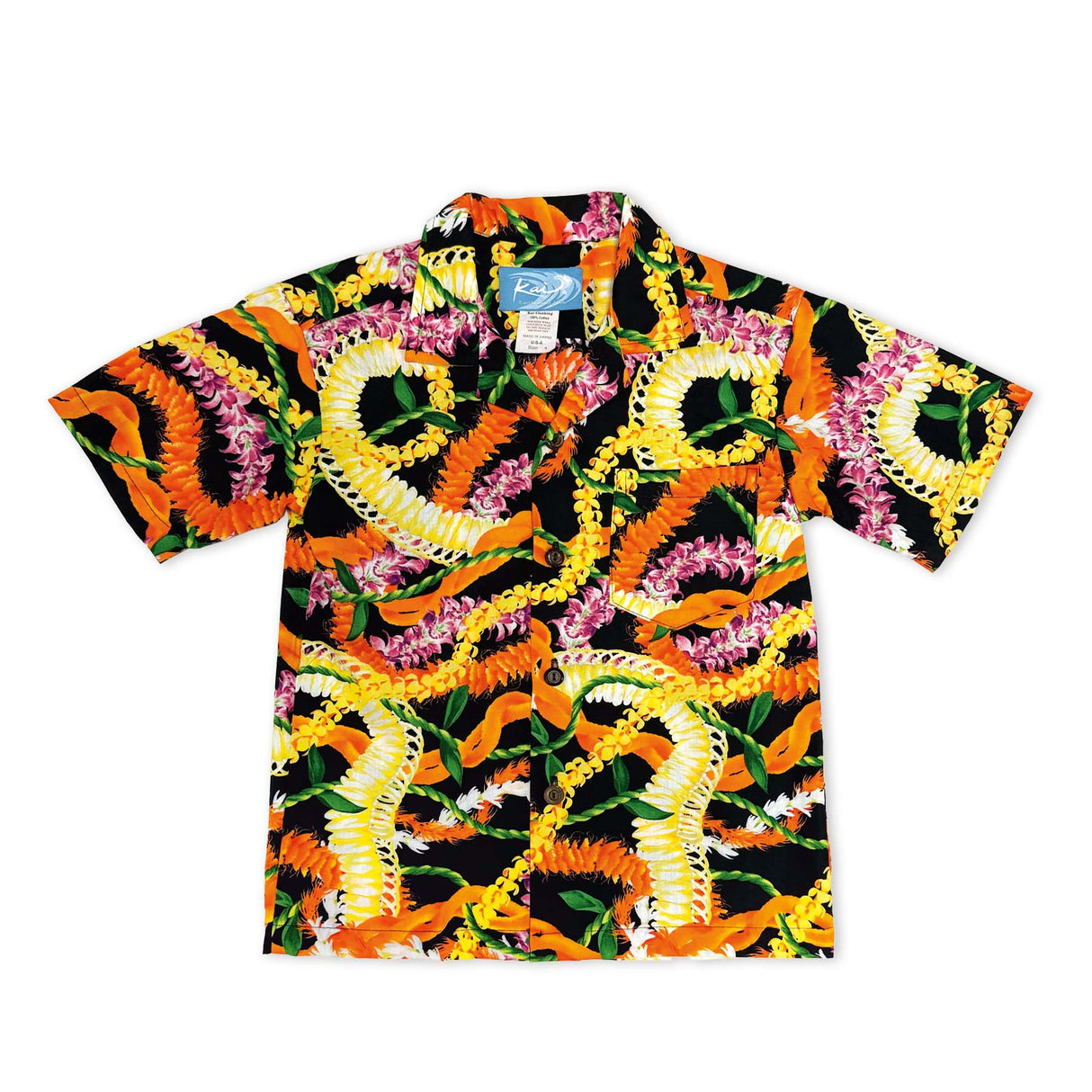 Leis of Aloha Black Boys Aloha Shirt