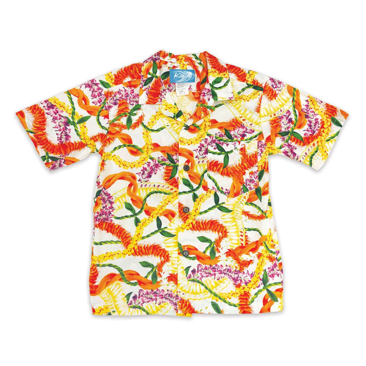 Leis of Aloha Cream Boys Aloha Shirt