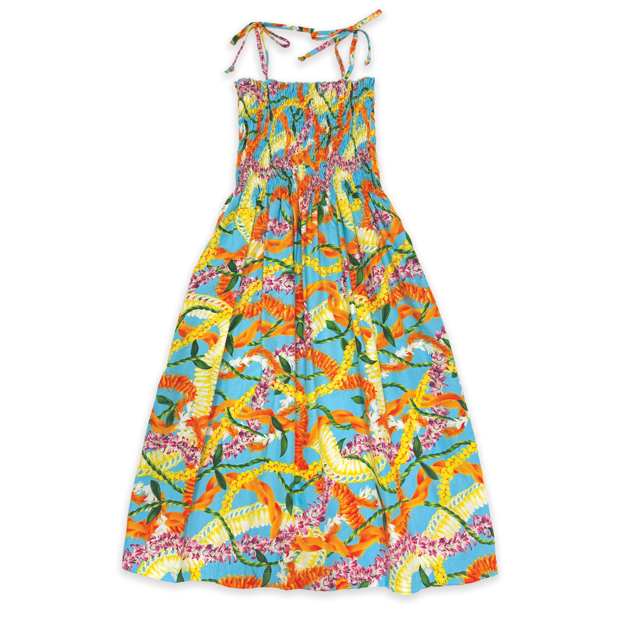 Leis of Aloha Blue Womens Babydoll Short Dress