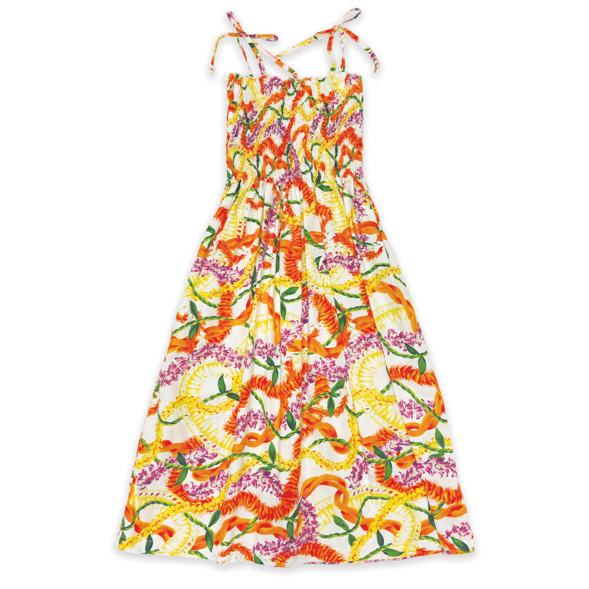 Leis of Aloha Cream Womens Babydoll Short Dress