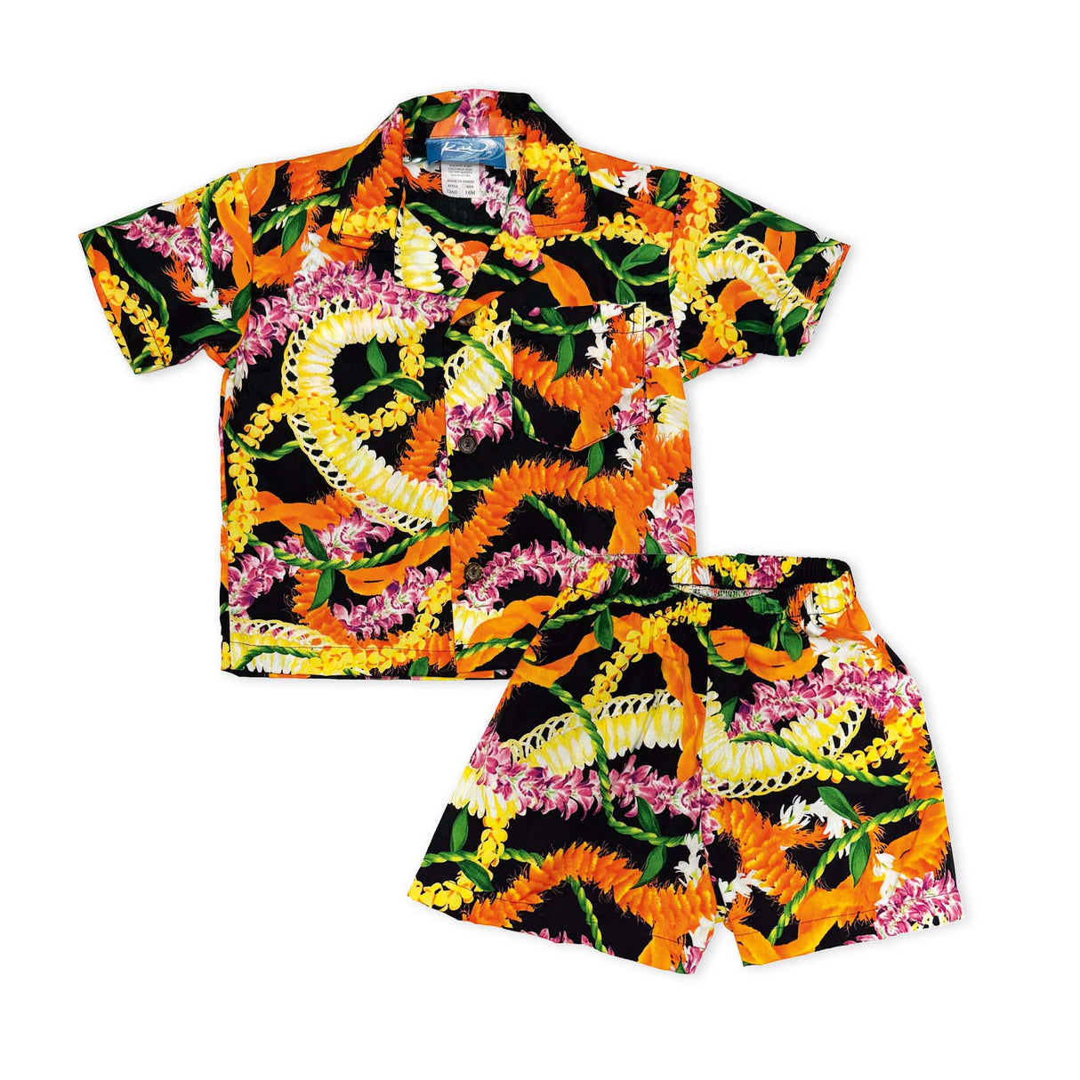 Leis of Aloha Black Boys Cabana Set