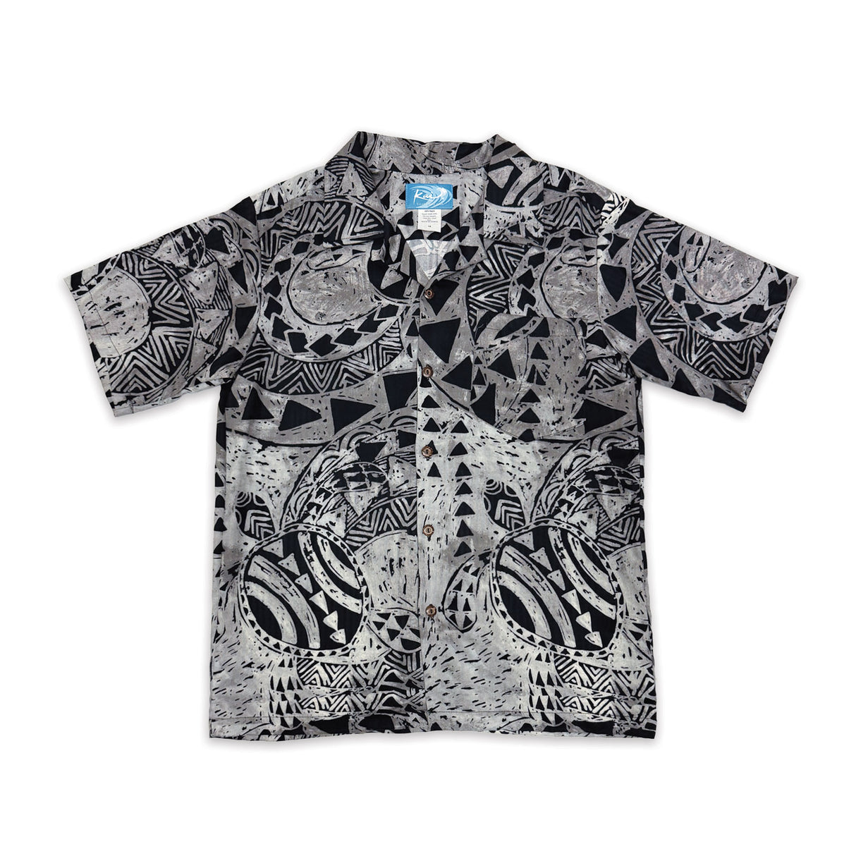 Honu Strength Silver Boys' Aloha Shirt