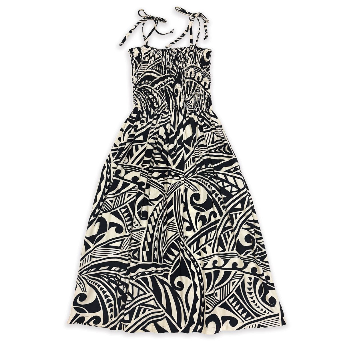 Tribal Taupe Black Women's Babydoll Short Dress