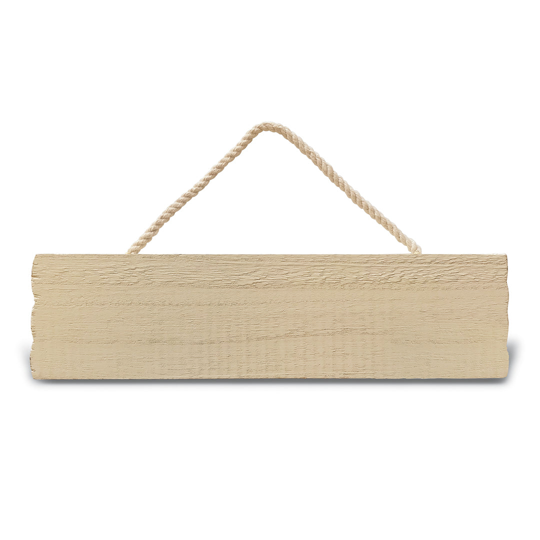 Wooden Hanging Sign, E Komo Mai