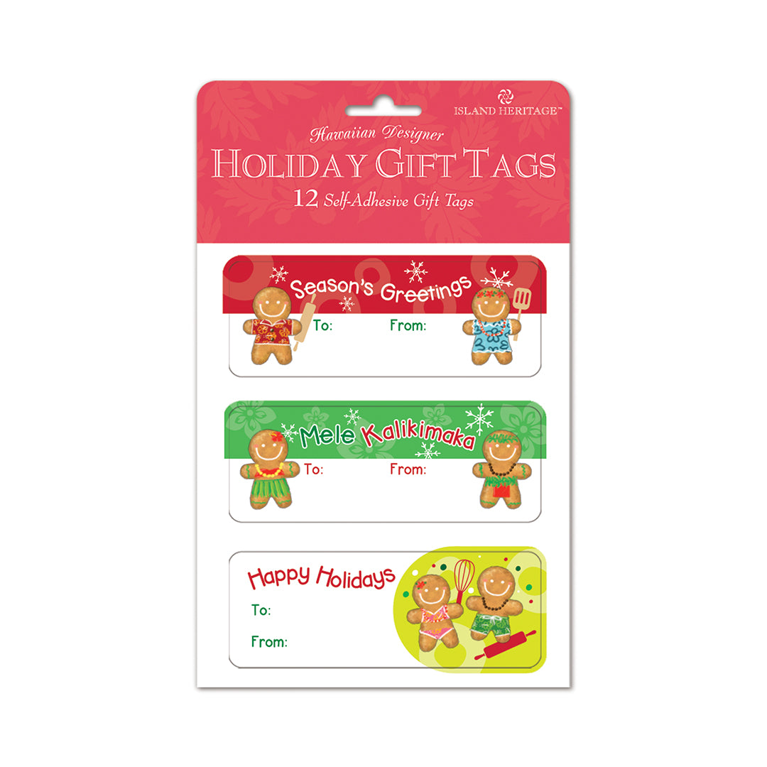 Adhesive Gift Tag 12-Pack, Aloha Treats