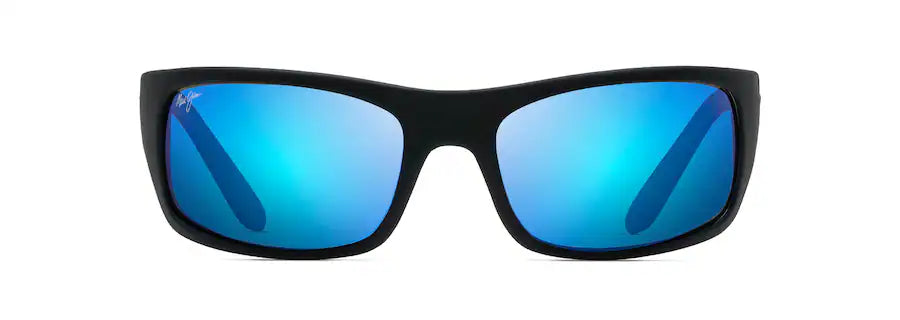 Maui Jim Peahi Black Matte Rubber Polarized Sunglasses