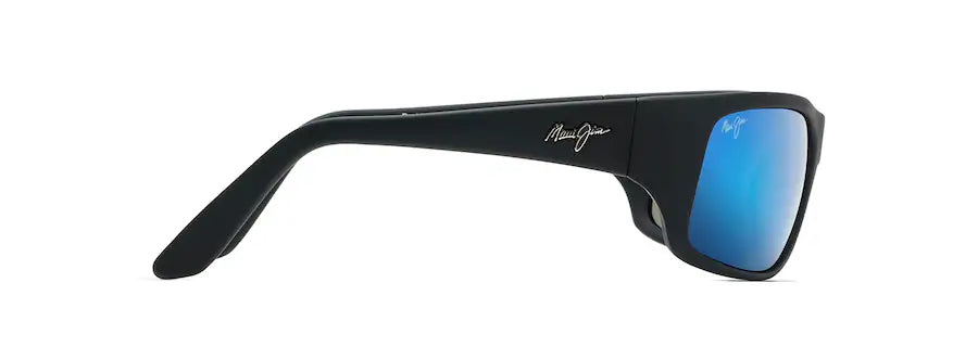 Maui Jim Peahi Black Matte Rubber Polarized Sunglasses