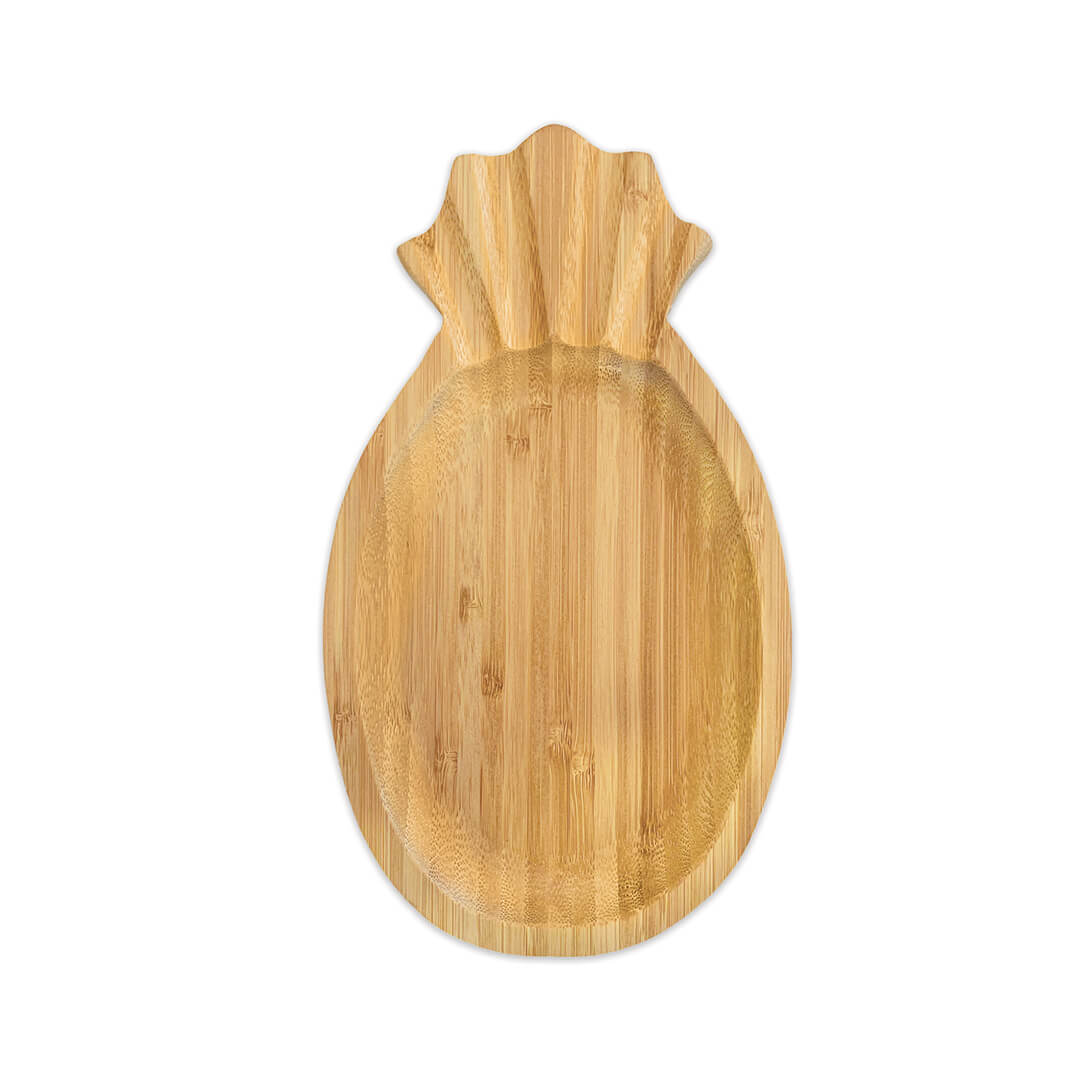 Bamboo Pineapple Plate HOME