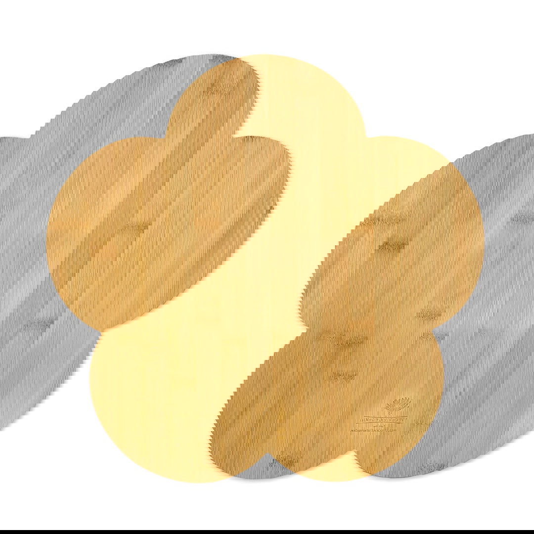 Bamboo Serving Board with Ceramic Bowl