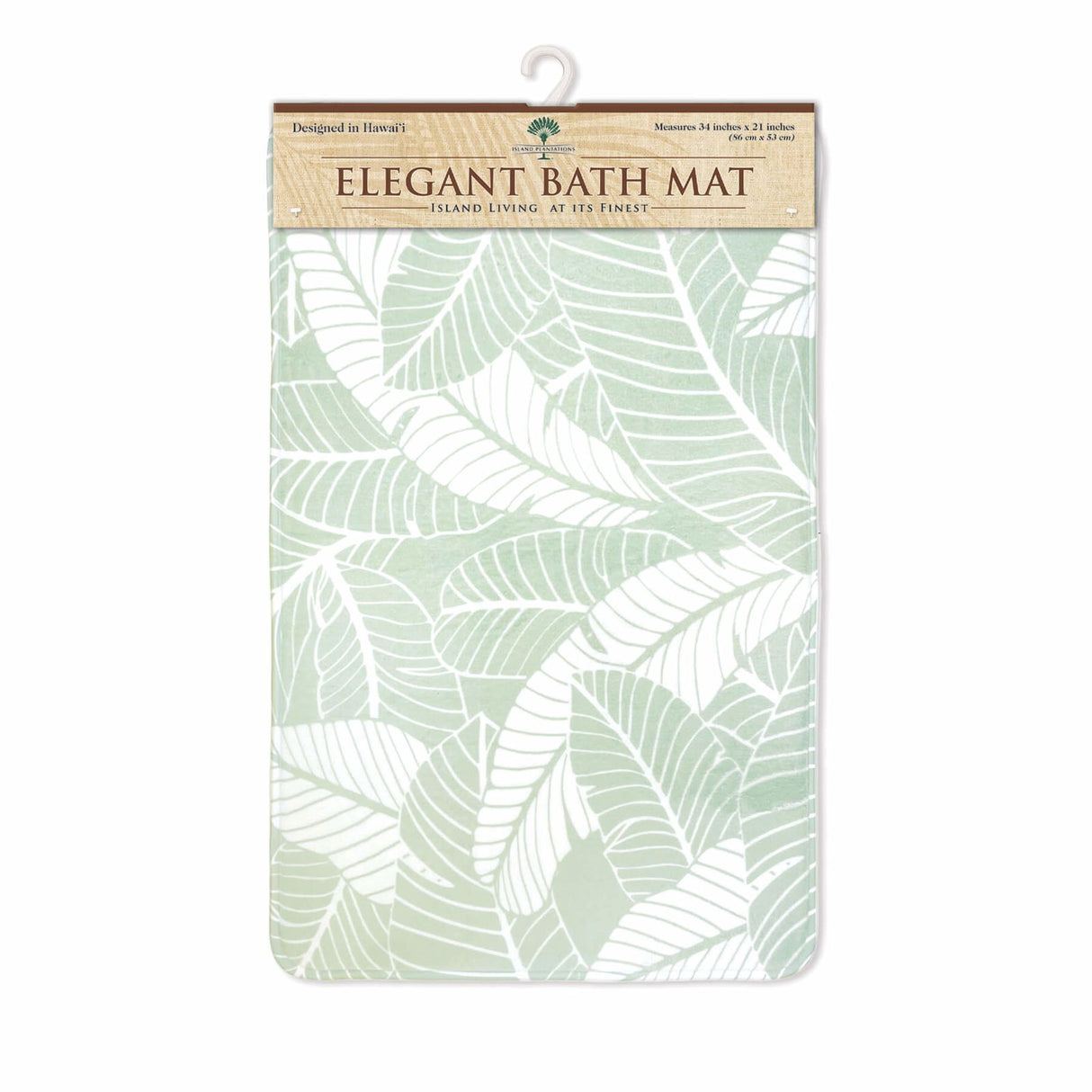 Bath Mat, Tropical Leaves