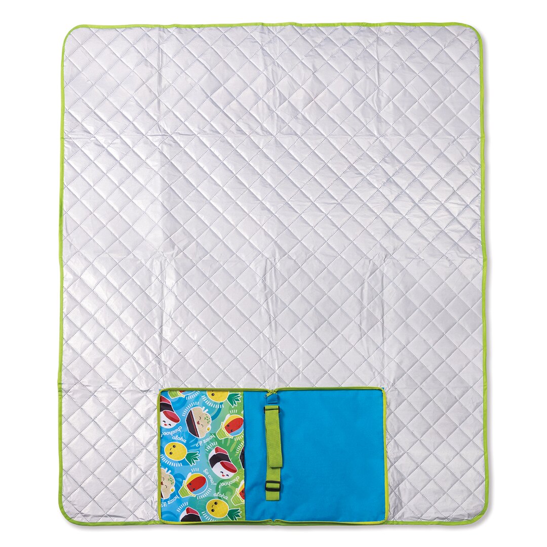 Beach Mat with Zipper Pouch, Local Grindz