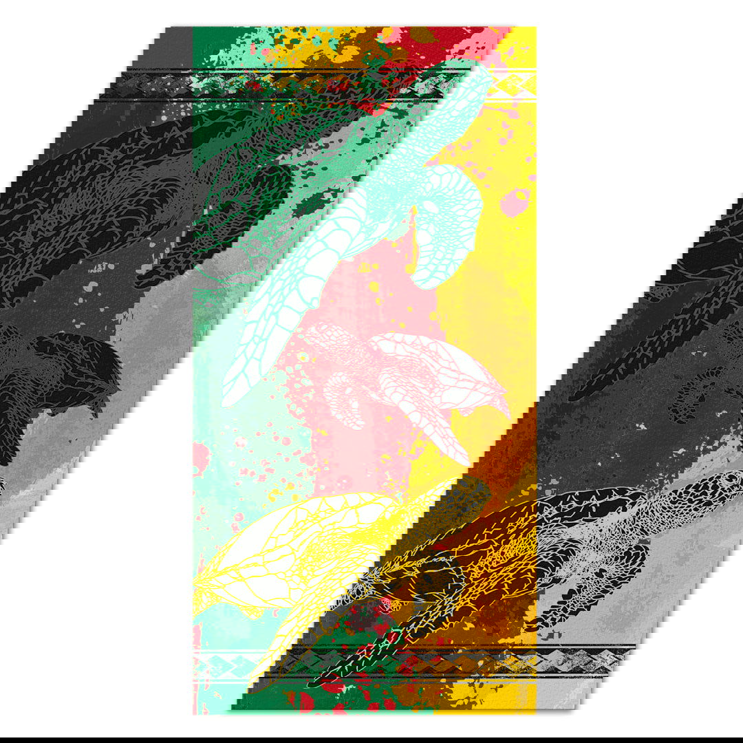 Beach Towel, Bold Honu Beach Towel