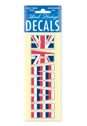 Decal Small Banner, Hawaii Flag Print