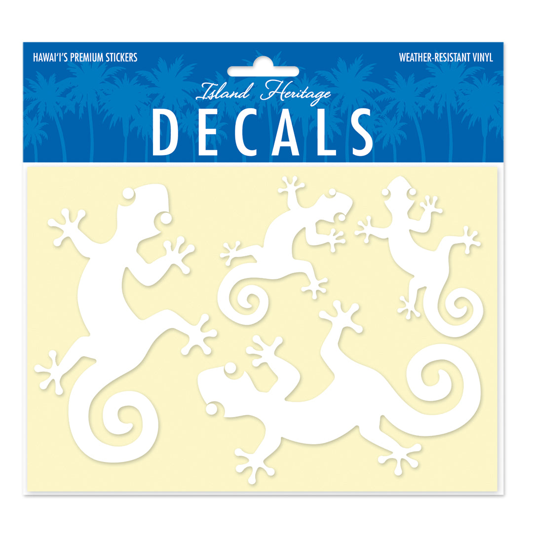 Decals Assorted 4 Pack, Gecko Gang