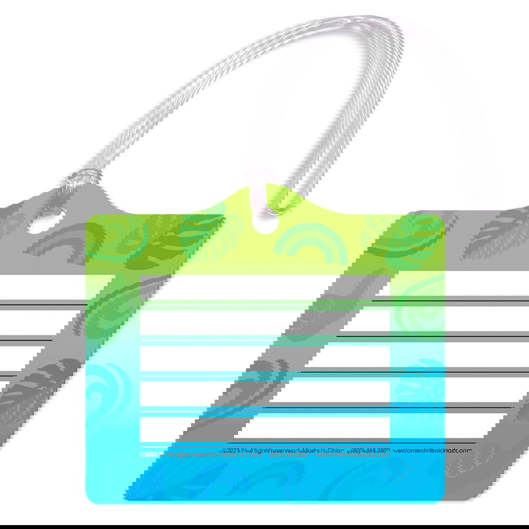 Die Cut Luggage Tag, Local Grindz