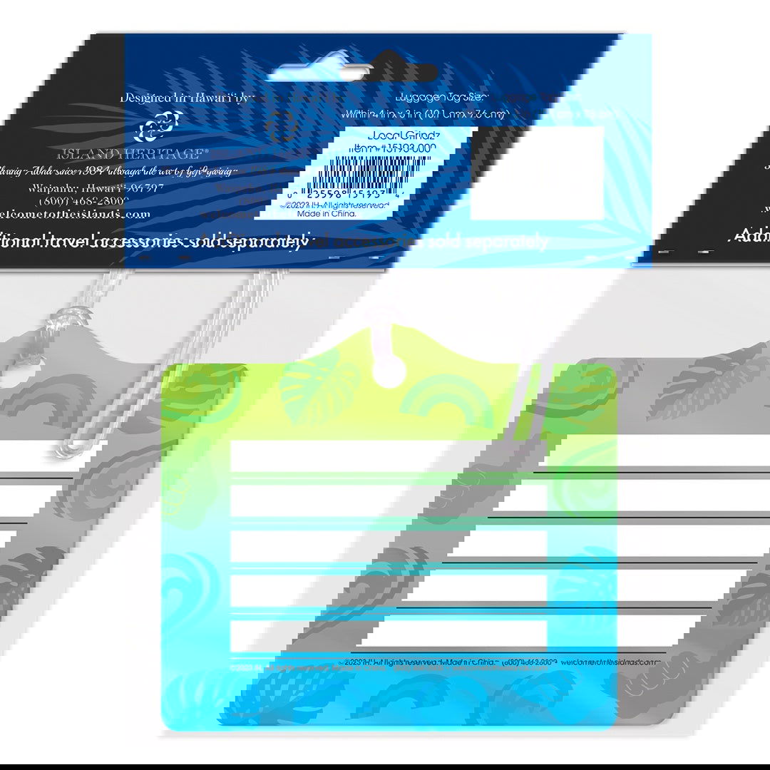 Die Cut Luggage Tag, Local Grindz