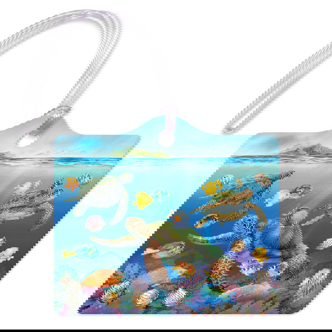 Die Cut Luggage Tag, Ocean of Friends