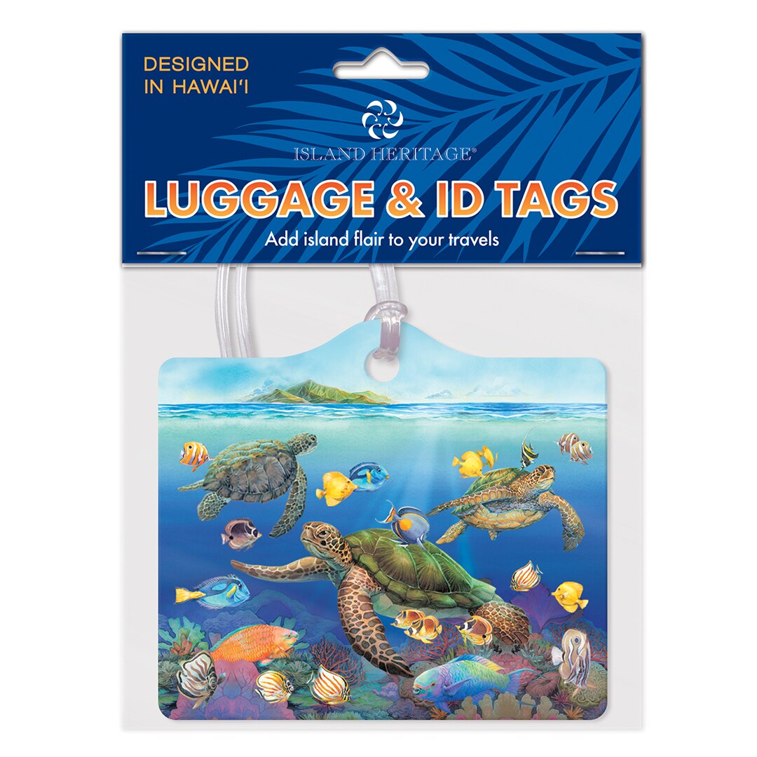 Die Cut Luggage Tag, Ocean of Friends