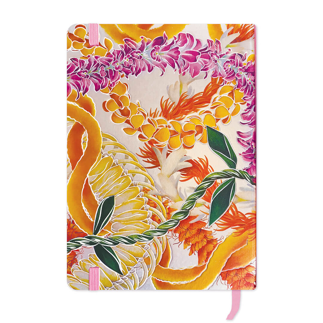 Foil Notebook with Elastic Band, Leis of Aloha