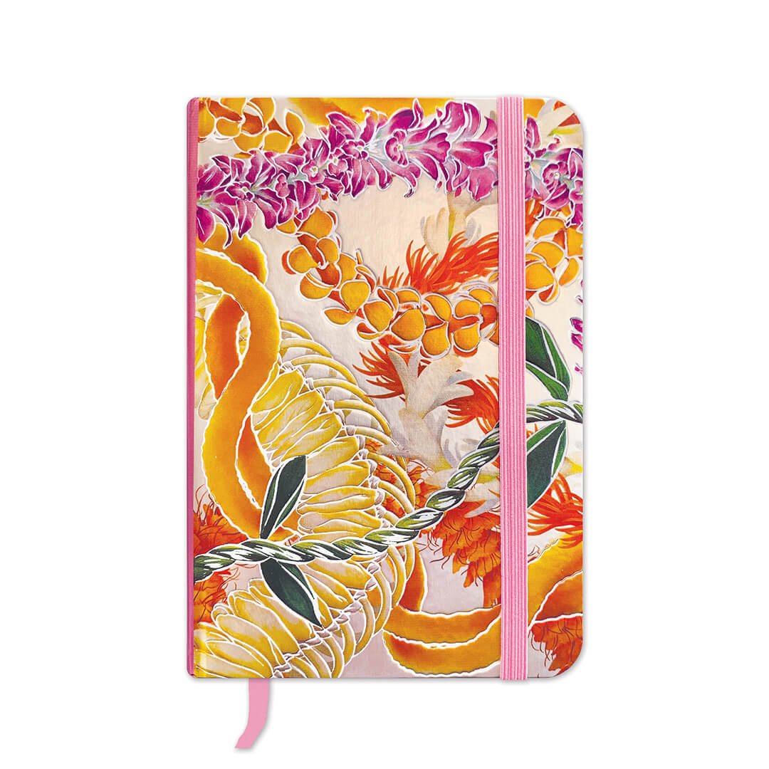 Foil Notebook with Elastic Band, Leis of Aloha