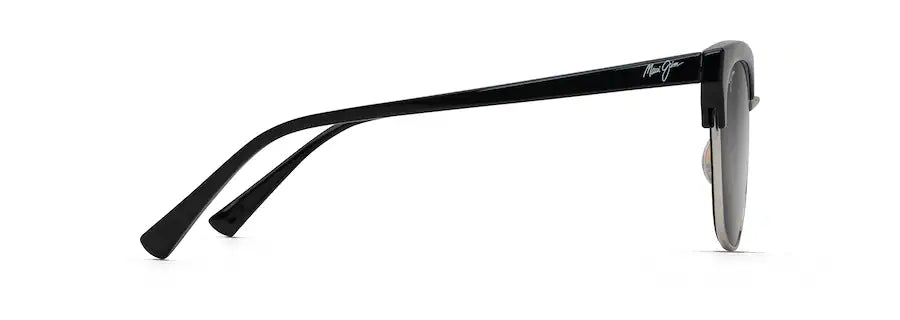 Maui Jim Lokelani Black w/ Silver Polarized Sunglasses