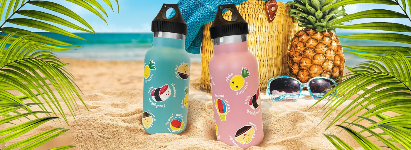 Island Heritage Hawaii tumblers collection banner, featuring vibrant tropical designs for every occasion