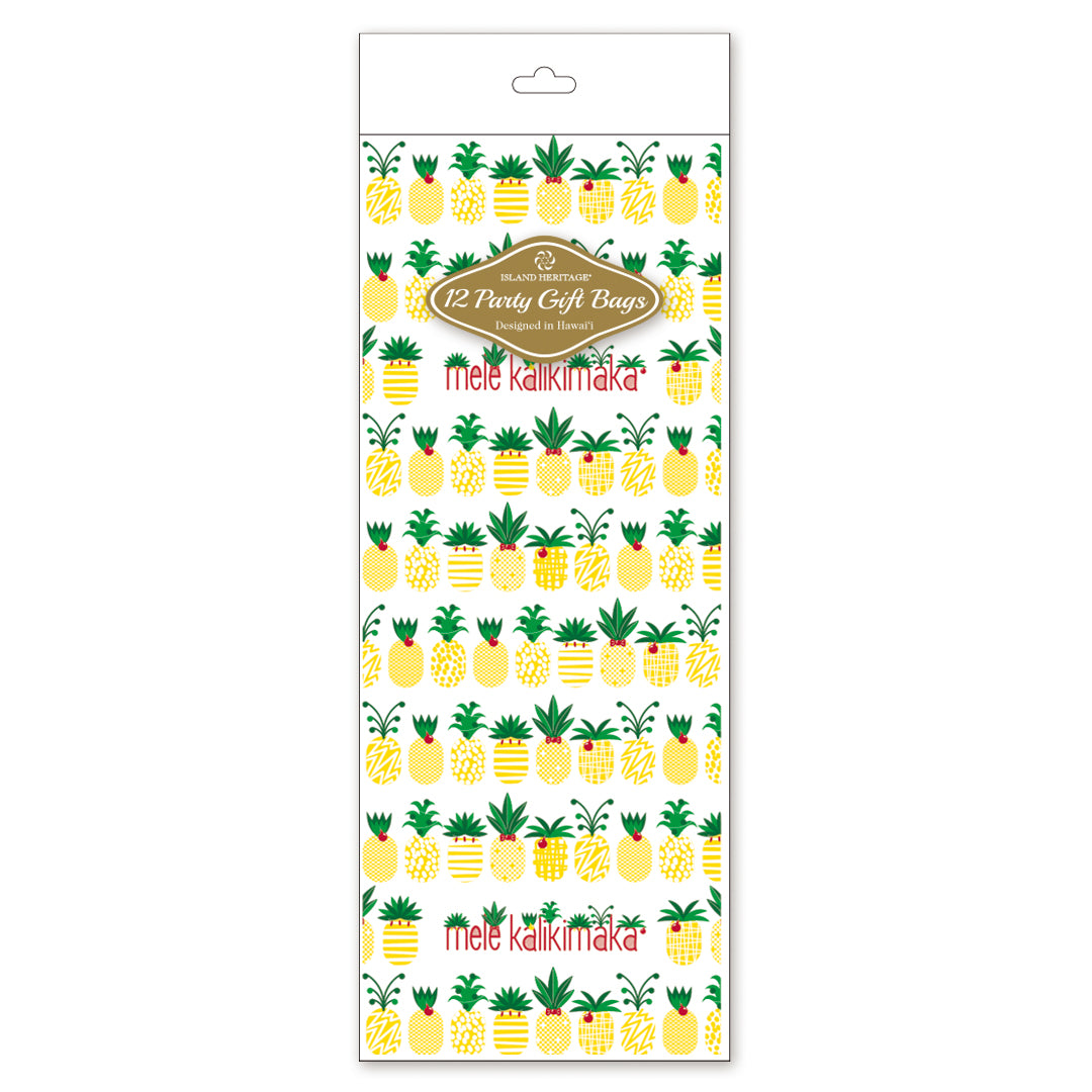 Cello Bag 12-Pack, Mele Pineapple Parade