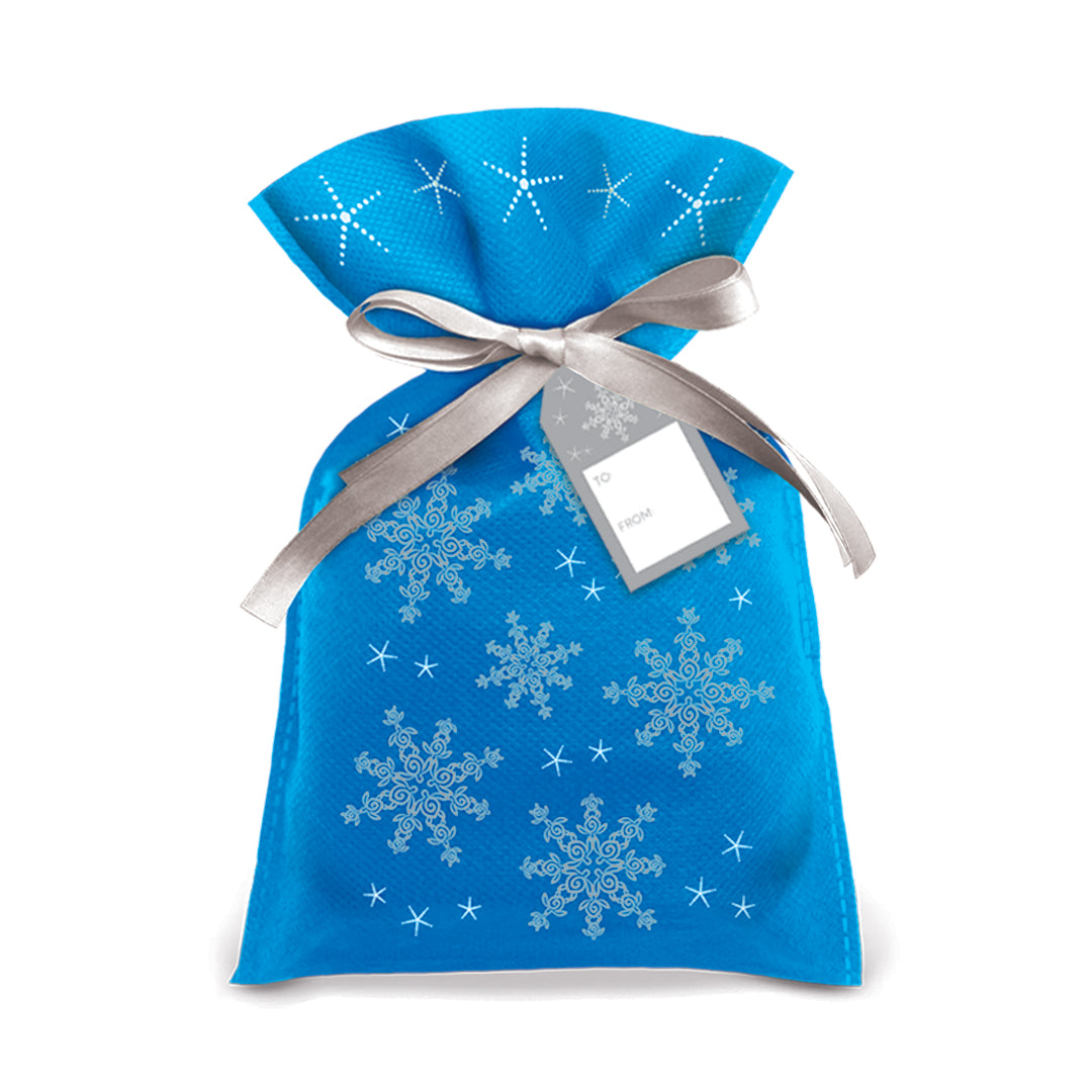 Large Drawstring Gift Bags 3-Pack, Honu Flurries