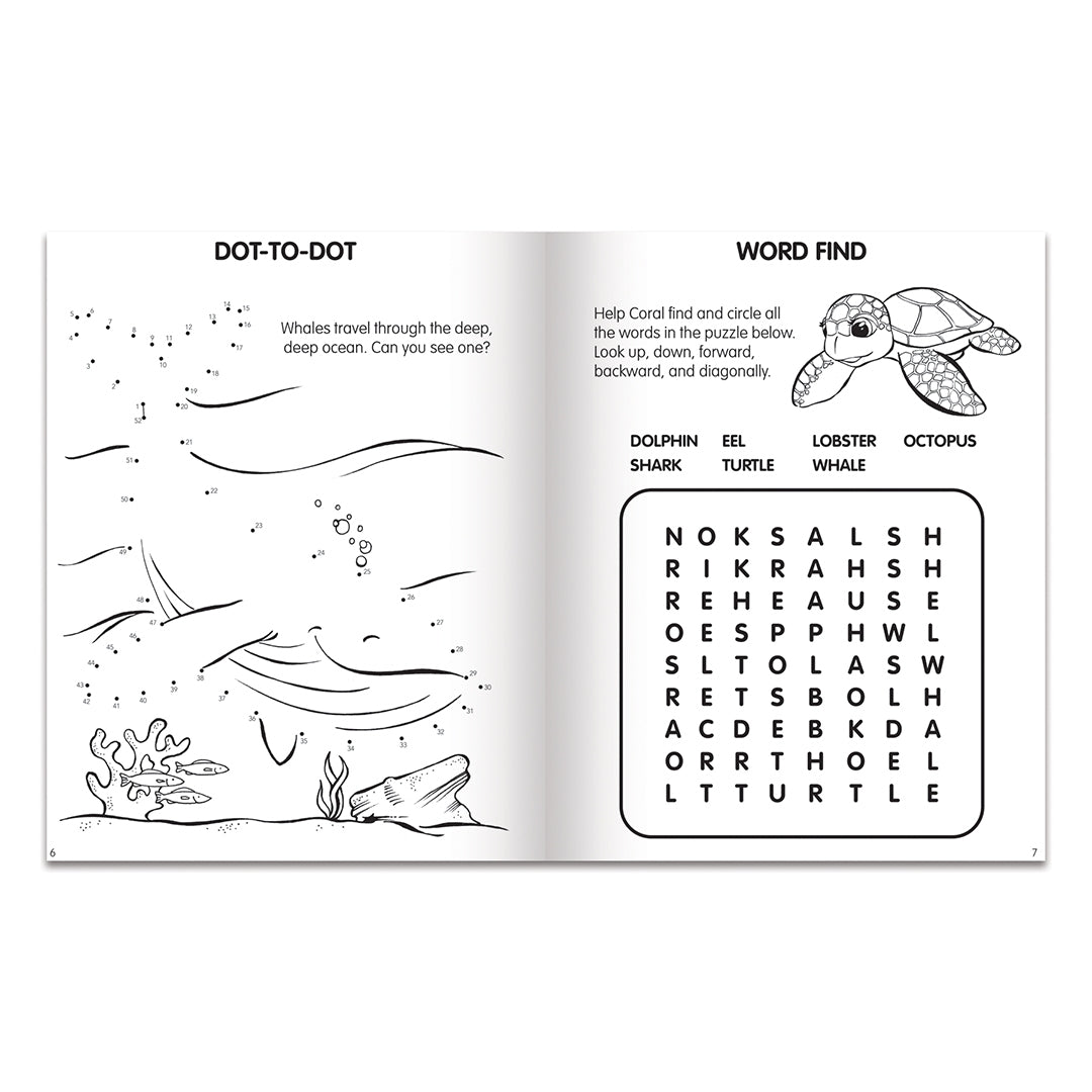Limu the Blue Turtle Coloring and Activity Book