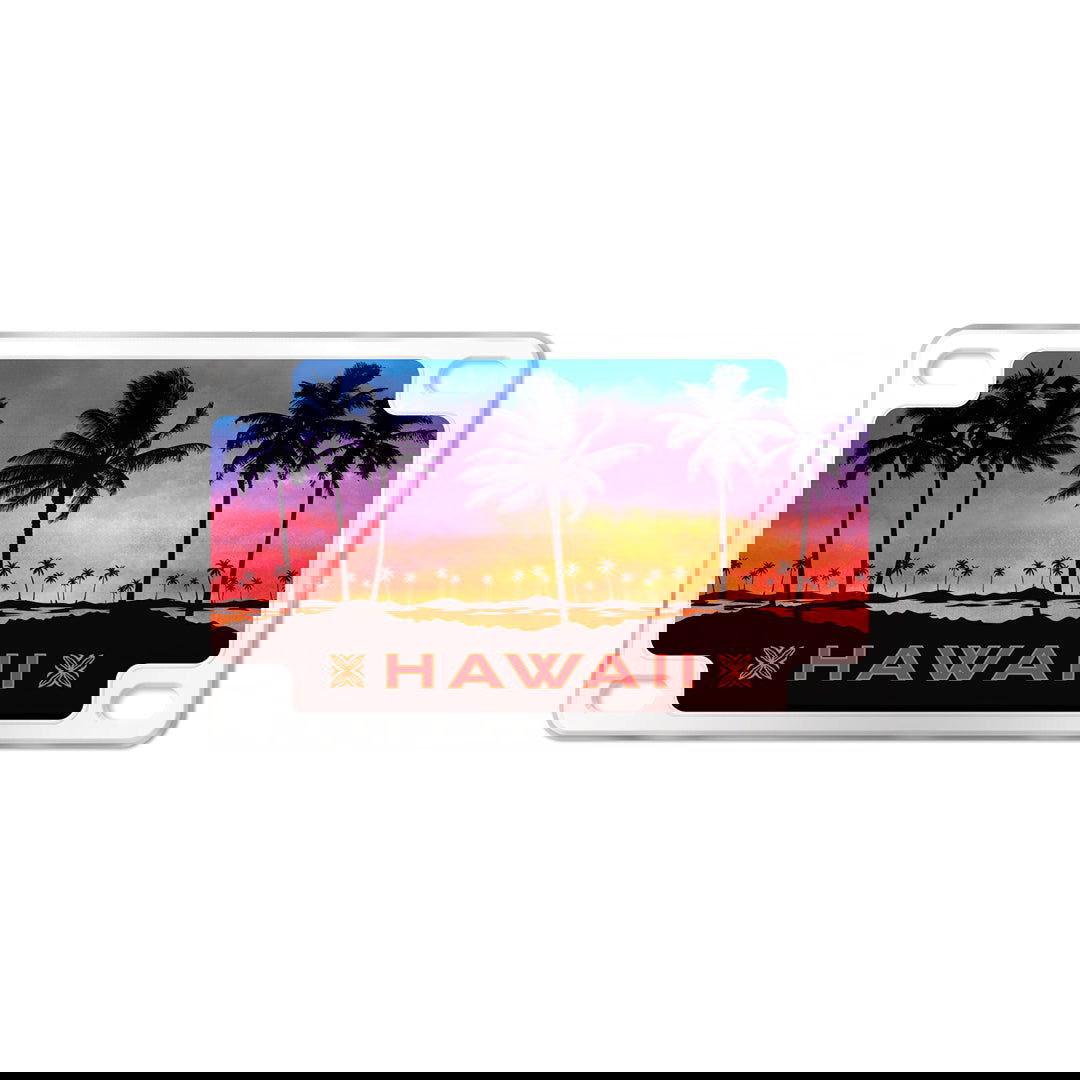 Magnet, License Plate - Evening Palms