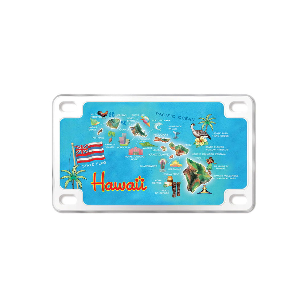 Magnet, License Plate - Highlights of Hawai'i