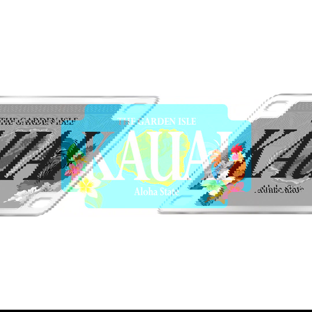 Magnet, License Plate - Rooster Kaua'i